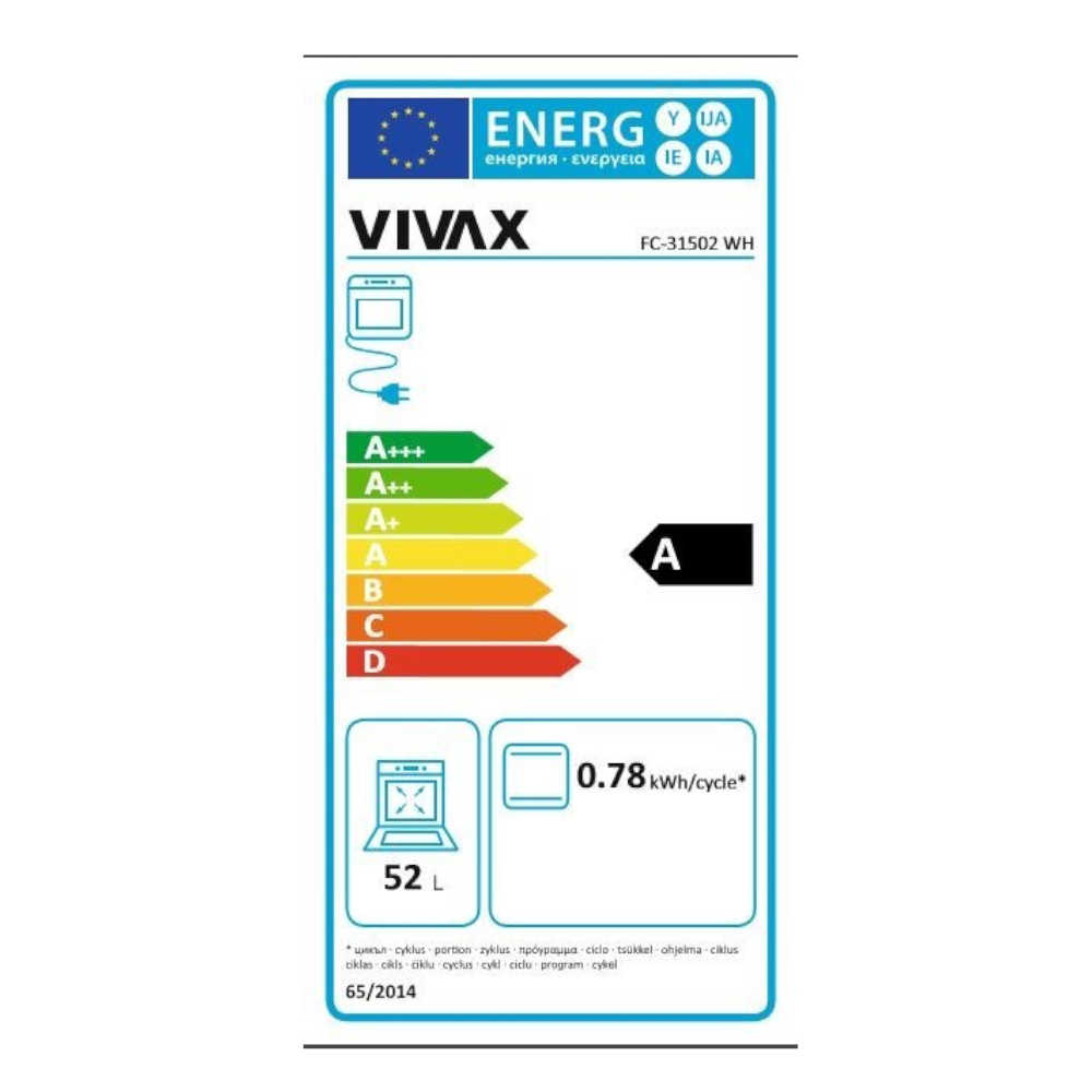 VIVAX HOME štednjak samostojeći FC-31502 WH - Slika 9